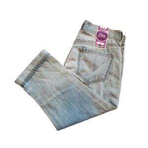 DIVA Old Navy Capri Jeans Crop low rise non stretch sz 2 light wash vintage